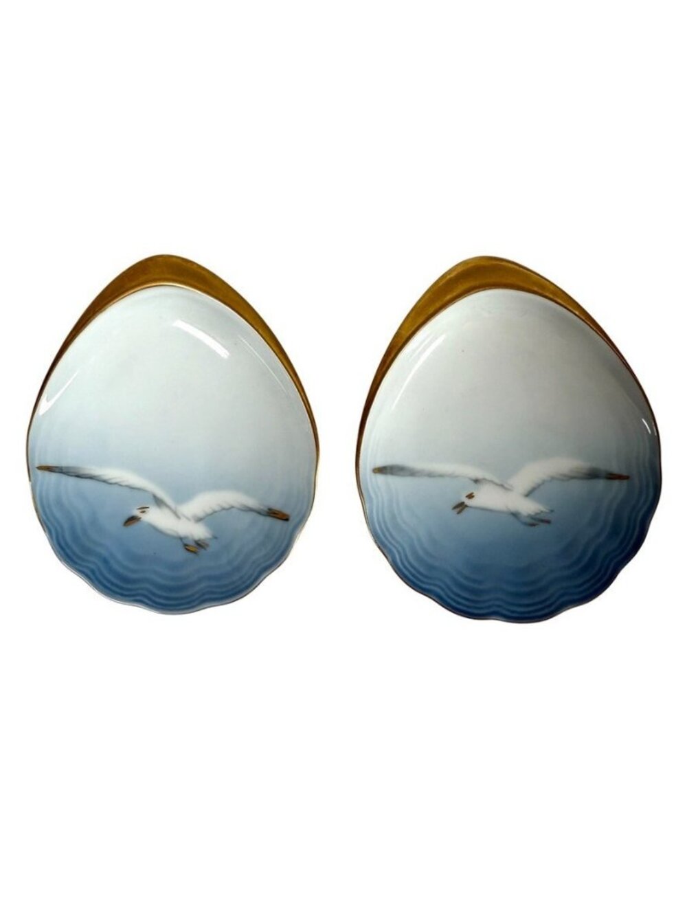 Vintage Bing & Grondahl B&G Seagull #200 Small Trinket Dishes Set Of 2